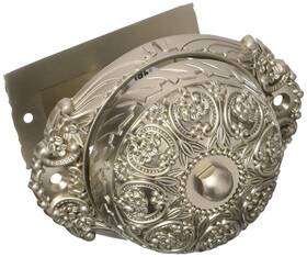 18055-015 Idh By St. Simons 879913007334 Ornate Premium Quality Solid Brass Twist Bell With Key Plate Sat Inch