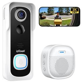 B0cx8h644r Iegeek Wireless Doorbell Camera 2k 3mp Hd No Subscription 2-way Talk Pir Moti