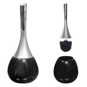 Nov-1228bk Ihcasadecor Ih Casa D Cor Dolomite Holder Black Toilet-brushes