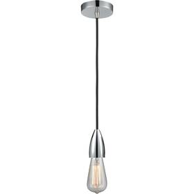 Inno100pc-10bk-4pc Innovations 100pc-10bk-4pc Transitional One Light Mini Pendant From Fairchild