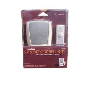 Iq America 853009001918 Wireless Battery-powered Portable Visual Strobe And Audible Doorbell