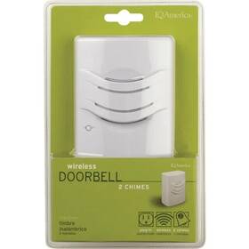Iq America 859655002897 Wireless Plugin Contemporary Door Bell Receiver Only 2 Melody Notes