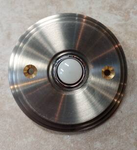 Iac-010 Its About Chime Decorative Steps Doorbell Push Button Door Brushed Nickel