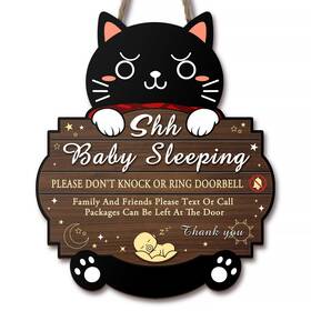 Xy111 Iznomo Baby Sleeping Sign Do Not Ring Doorbell