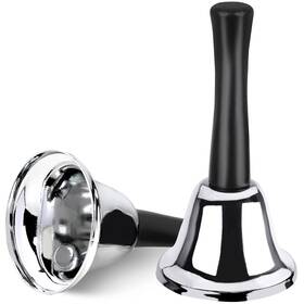 Joyberg 727380269581 2 Pack Hand Bell Silver Steel Ringing With Handle Dinner Bells F
