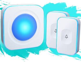 Jsieem 445036485439 Wireless Doorbell Waterproof 1200 Feet Door Bell With 2 Buttons Different T