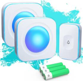 Jsieem 711181927115 Wireless Doorbells For Home Battery Operated Doorbell At 1200 Feet With Flashing