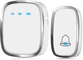 Db201-w K Kasonic Wireless Doorbell Waterproof Door Bell Kit With 4 Levels Adjustable Vol