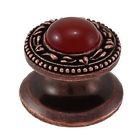 K1149 Vicenza Michele Pull Copper Knob Large Carnelian Antique Base Stone San
