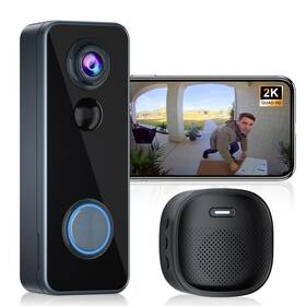 B0f4dbb8rn Kamep Doorbell Camera Wireless Head-to-toe Video - No Subscription Required 2k Hd Liv