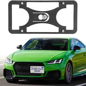 Kasnow 756542410325 No Drill Front License Plate Bracket Mount Kit Compatible With Audi Tt 2016-2