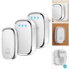 Kcr4 Wireless Doorbell Waterproof Chime Kit With Led Flash 0733469833079