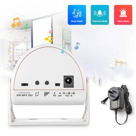 Jyx-1 Kerui With Power Supply Pir Motion Sensor Door Bell Shop Visitor Alert Chime Alarm