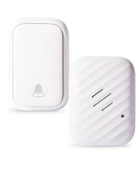 Kimrog 732262541327 Battery-free Wireless Doorbell No Batteries Needed Easy Installation 600 Ft R