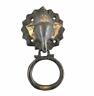 Kitche-ware-9062 Parijat Handicraft Elephant Head Ganesha Unique Brass Door Knocker Antique