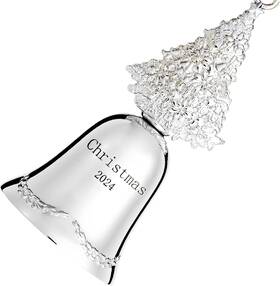 830195 Klikel Christmas Bell Ornament 2024 - Silver Tree