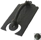 Kn001-01 Agave Ironworks Black Entry Door Knocker