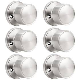 710knsn Knobelite 6 Pack Dummy Knobs Satin Nickel Closet Door Single Side Non-t