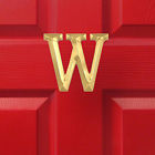 Krc-xmh Hmw-sbmdk Kensington Row Home Collection Door Knockers Solid Brass Monogram Knocker Letter W 047393864956