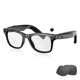 Ag01 Ksaipx Upgraded Ai Smart Glasses With 8mp Camera 1080p Hd Video Recording And Audio