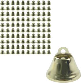 Ku1804 Kumgrot 100 Pcs Mini Gold Bells Decorative Small Jingle Bell Christmas