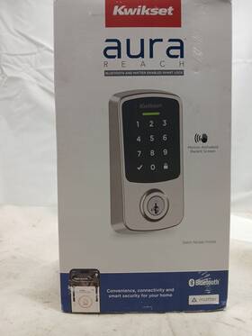 994000-003 Kwikset Aura Reach Smart Lock Matter And Bluetooth Enabled Keyles Entry Door New