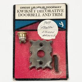 Kwst1973 Kwikset Vintage Doorbell Hand Cast Solid Brass Illuminated Button Antique Bronze 70 S