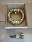 Ldk03 Celtic Brassware Vintage Solid Brass Irish Torc Door Knocker Large