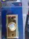 Le-222-d Heath Zenith Doorbell Chime Wired Lighted Push Button Brass White Recessed Mount