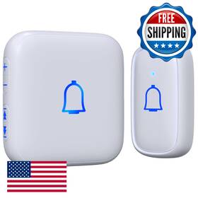 B0c4tjvkm7 Leadgo Wireless Doorbell Ip66 Waterproof 1000ft Range 66 Chimes 115db 7 Vol Levels