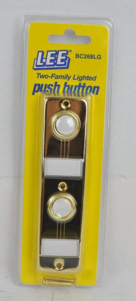 Bc268ls Lee Electric 721667268304 Silver Wired Double Lighted Push Button