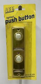 Bc268lg Lee Electrical Lighted Screw Back Rectangle Doorbell Two Push Buttons