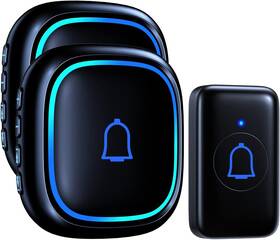 Letswill 445000525505 Wireless Doorbell With 2 Receivers Ip66 Waterproof 1000ft Range Door Bell For Cl