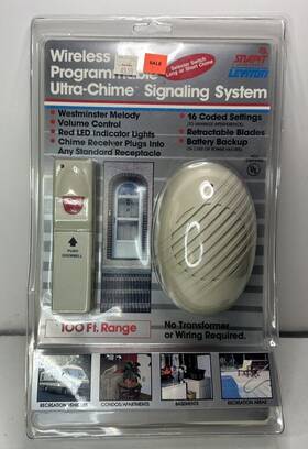 51058 Leviton Vntg 1990 Snapit Wireless Programable Ultra-chime Signaling System New