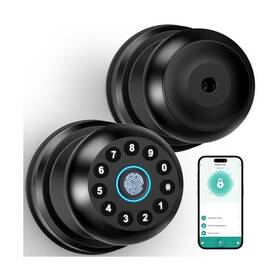 K10plus Lfurdem Fingerprint Door Lock Smart Knob With Keypad Biometric Doo
