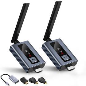 Gv-4oiv-jj2s Lielyhod Upgraded Wireless Hdmi Receivers And Transmitter With Led Screen 165ft/50m Pl