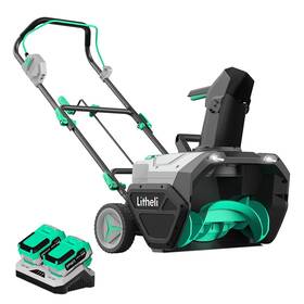 2x20v Litheli 740907586619 Cordless Snow Blower 20 Inch Battery Powered Thrower With