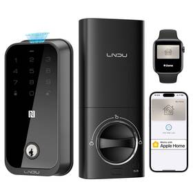 Hk01 Lndu Smart Lock For Front Door Apple Home Ecosystem Fingerprint Keyless