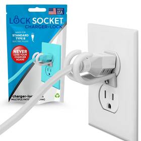 Ls-3prong-1 Lock Socket 3 Prong Outlet White - Anti Theft To Secure Three Pro