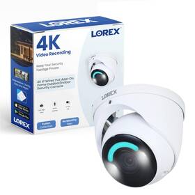 Azt96dssl Lorex 4k Ip Wired Poe Add-on Dome Outdoor/indoor Security Camera - Smart Secu