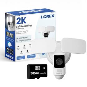 W452asd-e Lorex 2k Wi-fi Floodlight Camera With Adjustable Leds Smart Motion Detection