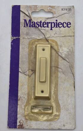 Rcpb735 Masterpiece Broan Nutone Doorbell Chime Push Button Wired Nos Vtg