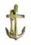 Mb-1149 Zeckos Antique Brass Nautical Anchor Door Knocker 684334006404