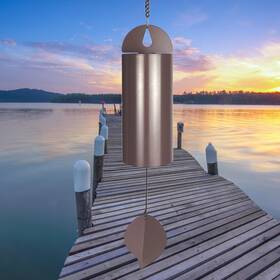 Pn2302 Medoo Deep Resonance Serenity Bell - 26ftft Outdoor Memorial Chime With Tone La