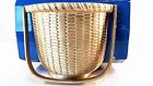 6acuzo1 Metal Brushed Flower Chop Gold Door Knocker Pot
