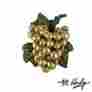 Mh1311 Michael Healy Designs Grape On The Vine Premium Size Door Knocker Brass