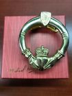 Mh3211 Michael Healy Polished Brass Claddagh Door Knocker By