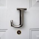 Mhmj2 Mhml2 Michael Healy Designs Monogram Letter Door Knocker Nickel 812738002634