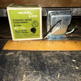 Mt-70a Miami Carey Standard Mount Transformer 10 Volt New Old Stock