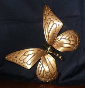 Michael Healy 812738000715 Door Knocker - Brass/bronze Butterfly
